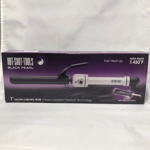 HOT SHOT TOOLS 1” Salon Nano Ceramic Titanium Curling Iron